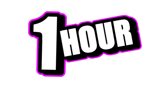 "POP!" "1 HOUR" Custom Text!